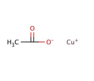 Copper(I) acetate (CAS 598-54-9) - chemical structure image