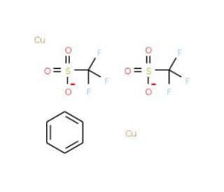 Copper(I) trifluoromethanesulfonate benzene complex (2:1) (CAS 37234-97-2) - chemical structure image