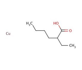 Copper(II) 2-ethylhexanoate (CAS 149-11-1) - chemical structure image