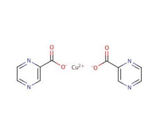 Copper(II) 2-pyrazinecarboxylate (CAS 304656-23-3) - chemical structure image