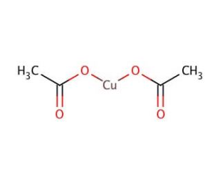 Copper(II) acetate (CAS 142-71-2) - chemical structure image