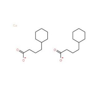Copper(II) cyclohexanebutyrate (CAS 2218-80-6) - chemical structure image