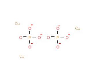 Copper(II) phosphate (CAS 7798-23-4) - chemical structure image