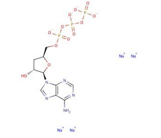 Cordycepin 5&prime;-triphosphate sodium salt (CAS 71997-32-5) - chemical structure image