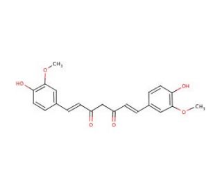 Curcumin (CAS 458-37-7) - chemical structure image