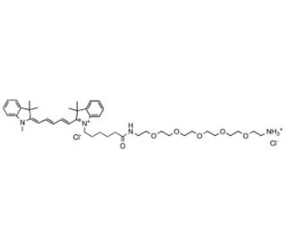 Cy5-PEG5-amine HCl salt - chemical structure image