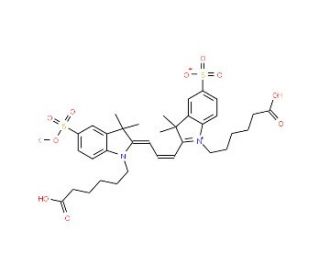 Cyanine 3 Bihexanoic Acid Dye, Potassium Salt (CAS 762260-71-9) - chemical structure image