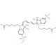 Cyanine 5 Bihexanoic Acid Dye, Potassium Salt (CAS 252255-40-6) - chemical structure image