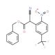 Cyano-(2-nitro-5-trifluoromethyl-phenyl)-acetic acid benzyl ester - chemical structure image