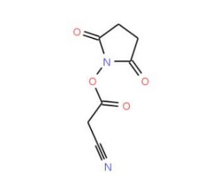 Cyanoacetic acid-OSu (CAS 56657-76-2) - chemical structure image