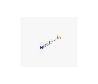 Cyanogen bromide (CAS 506-68-3) - chemical structure image