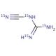 Cyanoguanidine-15N4 (CAS 63419-77-2) - chemical structure image