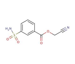 cyanomethyl 3-(aminosulfonyl)benzoate - chemical structure image