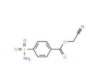 Cyanomethyl 4-(aminosulfonyl)benzoate - chemical structure image