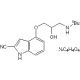 Cyanopindolol hemifumarate (CAS 106469-57-2) - chemical structure image