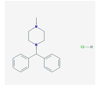 Cyclizine Hydrochloride (CAS 303-25-3) - chemical structure image