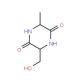 Cyclo(-Ala-Ser) (CAS 155225-26-6) - chemical structure image