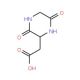 Cyclo(-Asp-Gly) 的分子结构, CAS编号: 52661-97-9 Cyclo(-Asp-Gly) (CAS 52661-97-9) - chemical structure image