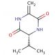 cyclo(delta-Ala-L-Val) (CAS 25516-00-1) - chemical structure image