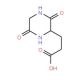 Cyclo(-Gly-Glu) (CAS 16364-35-5) - chemical structure image
