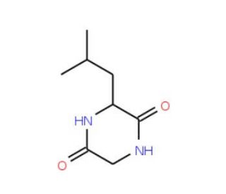 Cyclo(-Leu-Gly) (CAS 5845-67-0) - chemical structure image