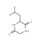 Cyclo(-Leu-Gly) (CAS 5845-67-0) - chemical structure image