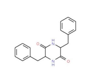 Cyclo(-Phe-Phe) (CAS 2862-51-3) - chemical structure image