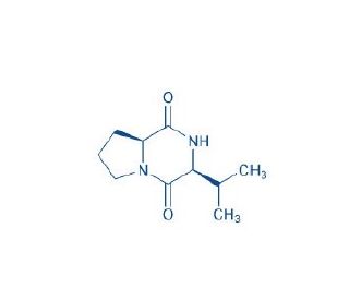 Cyclo(-Pro-Val) (CAS 2854-40-2) - chemical structure image
