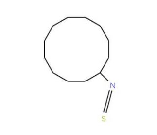 Cyclododecyl isothiocyanate (CAS 59037-64-8) - chemical structure image