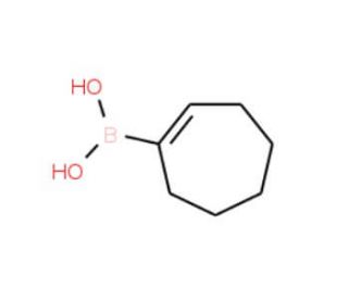 Cyclohepten-1-ylboronic acid (CAS 835882-35-4) - chemical structure image