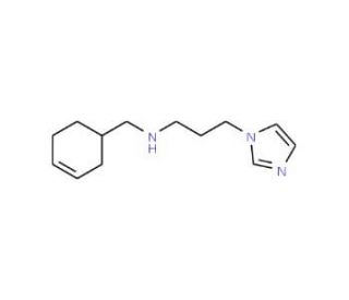 Cyclohex-3-enylmethyl-(3-imidazol-1-yl-propyl)-amine - chemical structure image