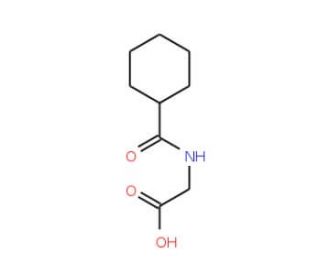 (Cyclohexanecarbonyl-amino)-acetic acid (CAS 32377-88-1) - chemical structure image