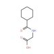 (Cyclohexanecarbonyl-amino)-acetic acid (CAS 32377-88-1) - chemical structure image