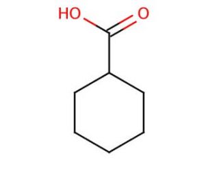 Cyclohexanecarboxylic acid (CAS 98-89-5) - chemical structure image
