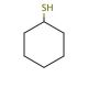Cyclohexanethiol (CAS 1569-69-3) - chemical structure image