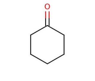 Cyclohexanone (CAS 108-94-1) - chemical structure image