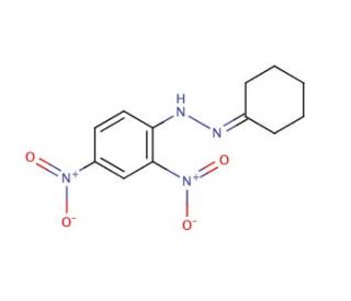 Cyclohexanone 2,4-dinitrophenylhydrazone (CAS 1589-62-4) - chemical structure image
