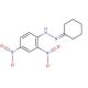 Cyclohexanone 2,4-dinitrophenylhydrazone (CAS 1589-62-4) - chemical structure image