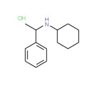 Cyclohexyl-(1-phenyl-ethyl)-aminehydrochloride (CAS 91524-52-6) - chemical structure image