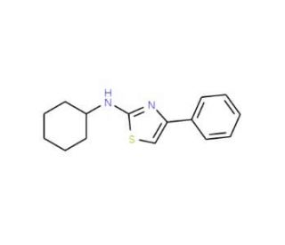 Cyclohexyl-(4-phenyl-thiazol-2-yl)-amine - chemical structure image