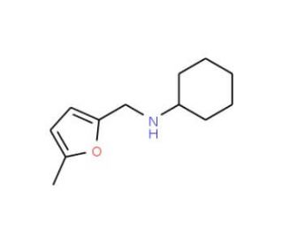 Cyclohexyl-(5-methyl-furan-2-ylmethyl)-amine - chemical structure image