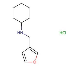 Cyclohexyl-furan-3-ylmethyl-aminehydrochloride - chemical structure image