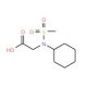 (Cyclohexyl-methanesulfonyl-amino)-acetic acid - chemical structure image