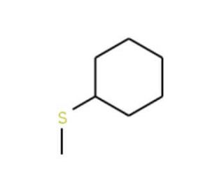 Cyclohexyl methyl sulfide (CAS 7133-37-1) - chemical structure image