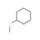 Cyclohexyl methyl sulfide (CAS 7133-37-1) - chemical structure image
