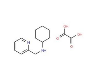 Cyclohexyl-pyridin-2-ylmethyl-amineoxalate - chemical structure image