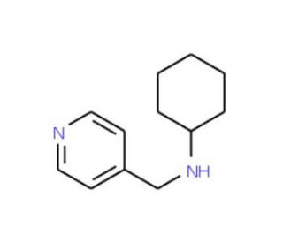 Cyclohexyl-pyridin-4-ylmethyl-amine (CAS 128802-98-2) - chemical structure image