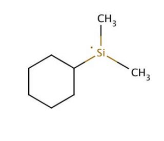 Cyclohexyldimethylsilane (CAS 29681-56-9) - chemical structure image