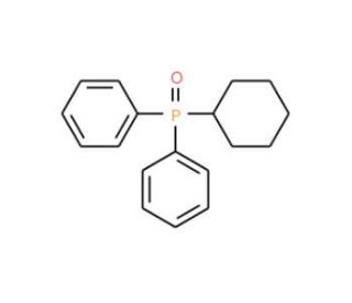 Cyclohexyldiphenylphosphine oxide (CAS 13689-20-8) - chemical structure image