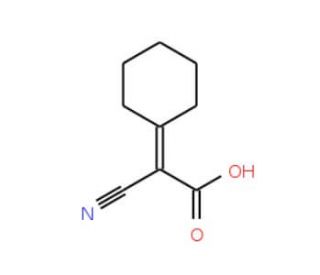 Cyclohexylidenecyanoacetic acid (CAS 37107-50-9) - chemical structure image